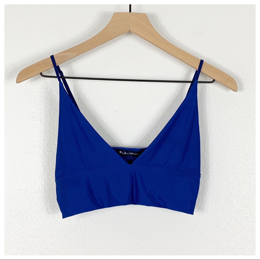 For Love & Lemons Brilliant Blue Bralette Size L